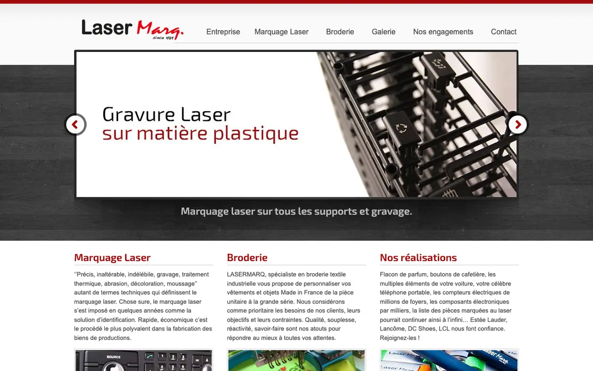 Le site de Laser Marq