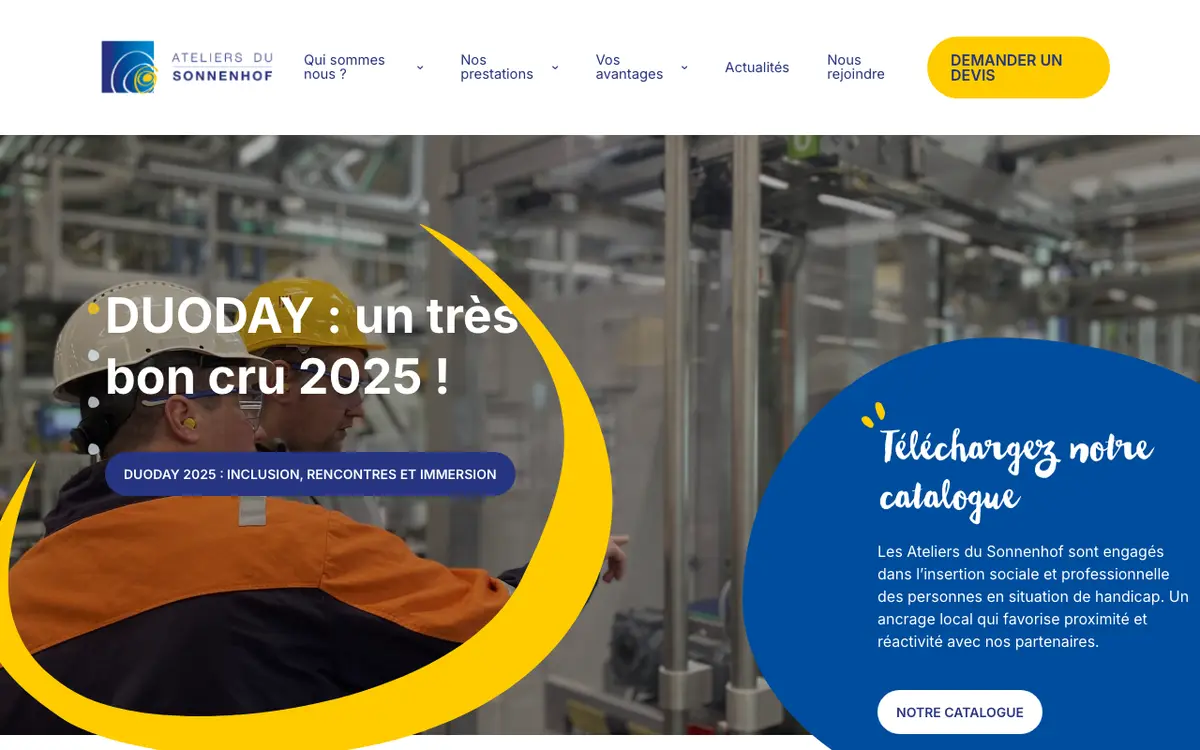 Les Ateliers du Sonnenhof Hoerdt (ESAT et EA)'s website