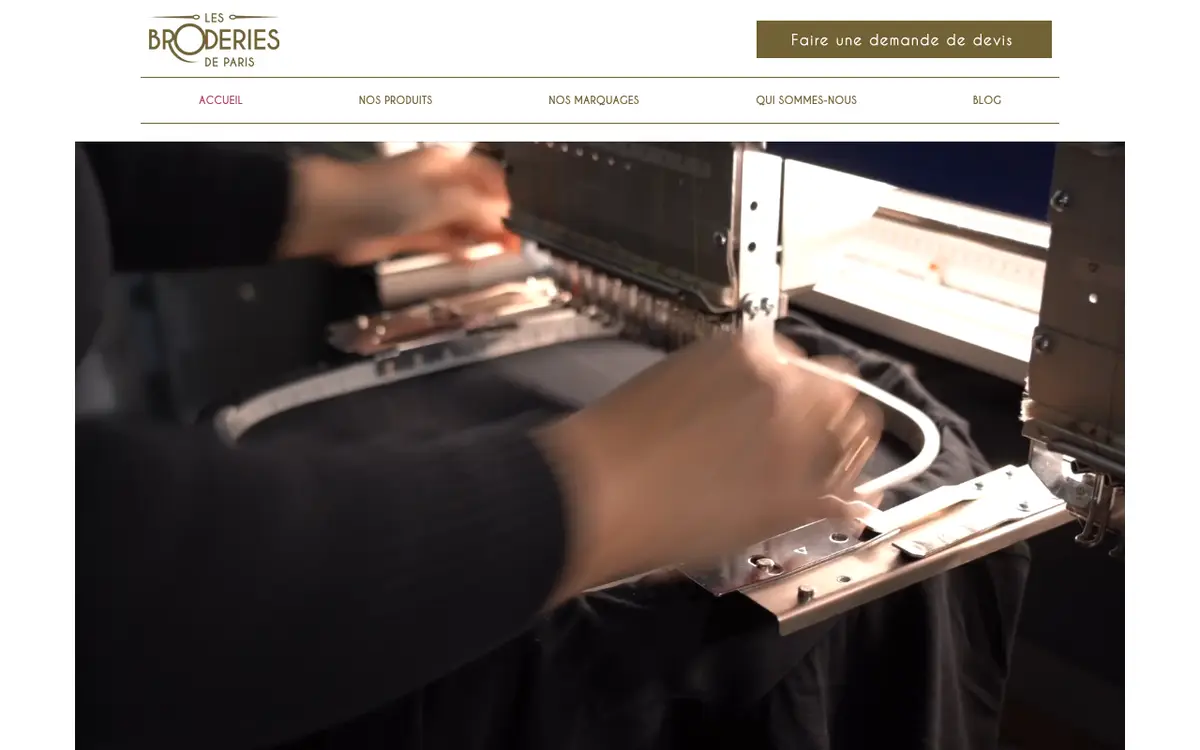 Le site de Les broderies de paris
