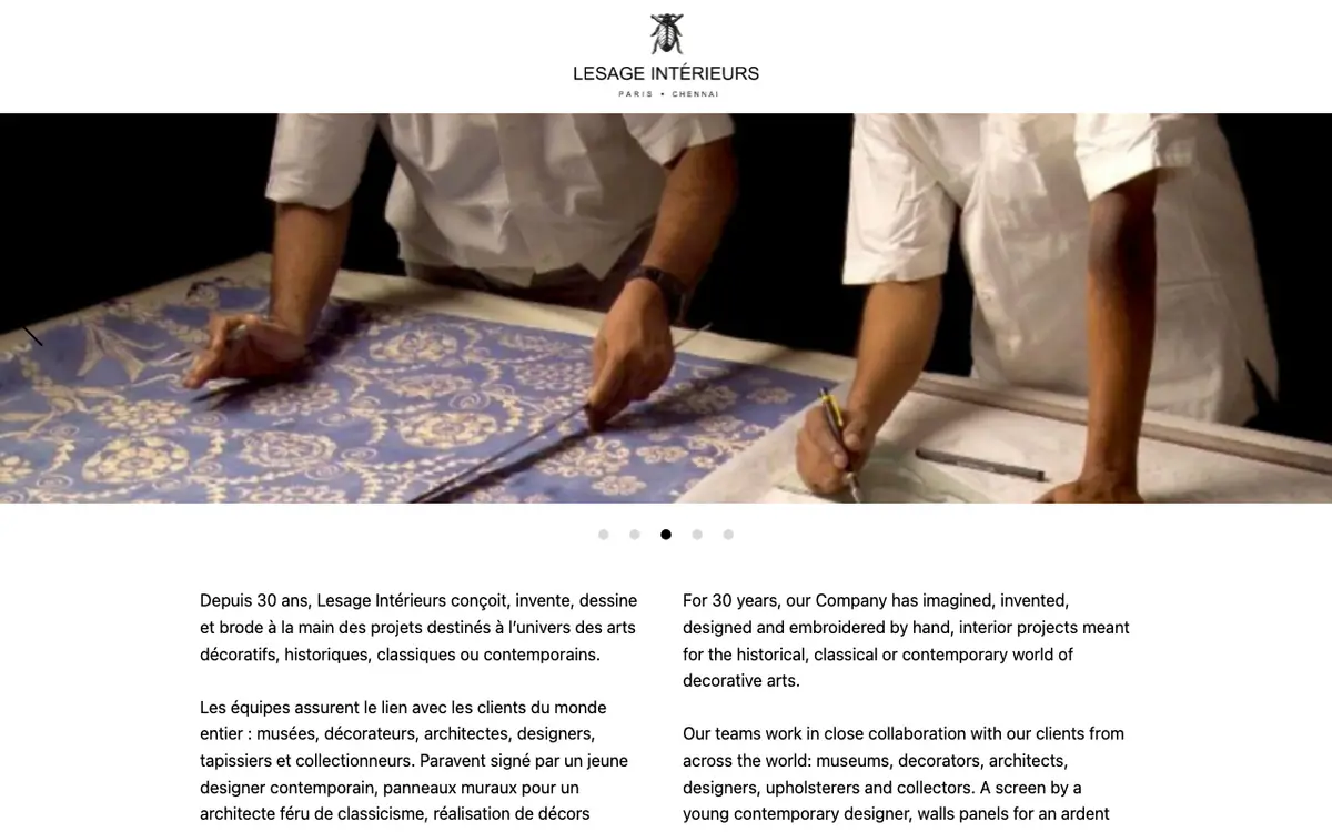 Le site de Lesage Intérieurs
