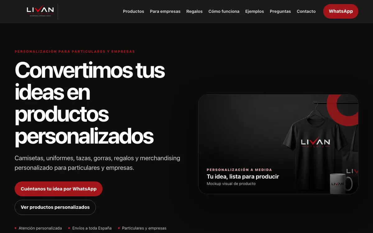 Le site de Livan Studio Personalizados