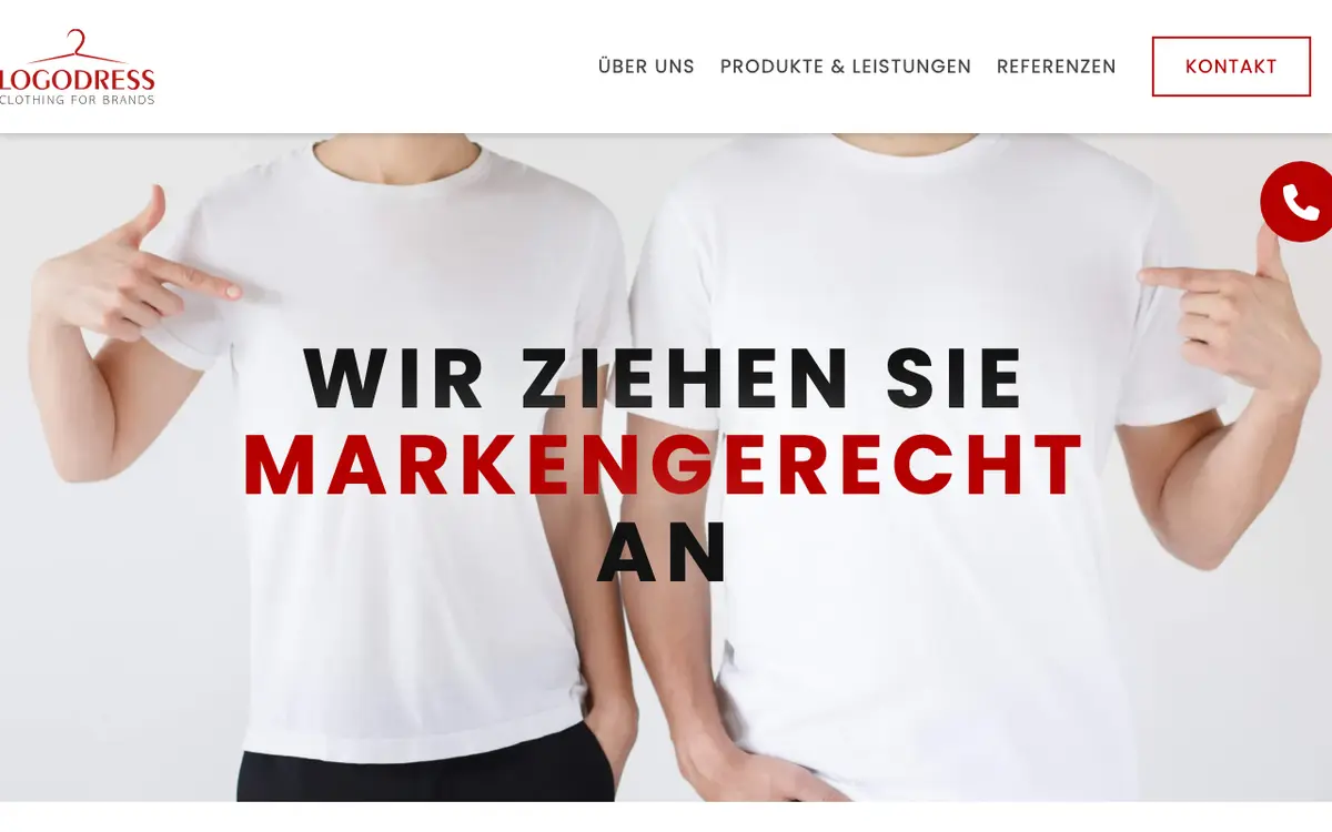 Logodress GmbH's website