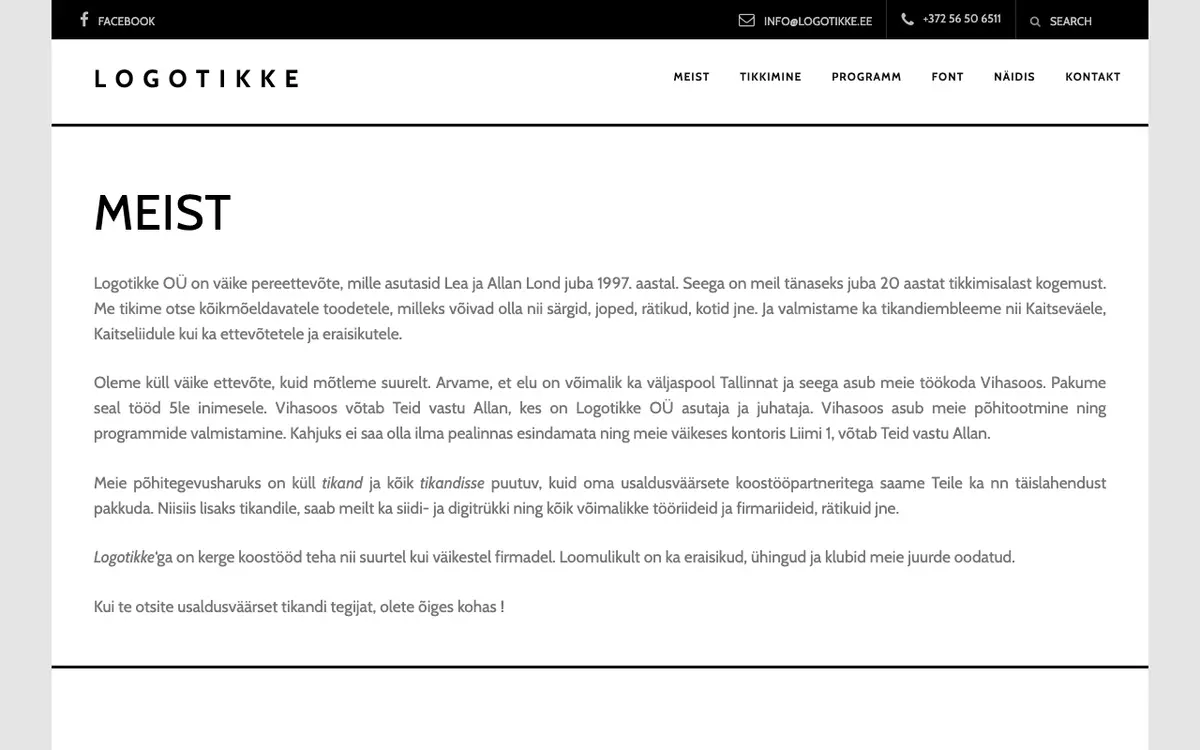 Le site de Logotikke OÜ