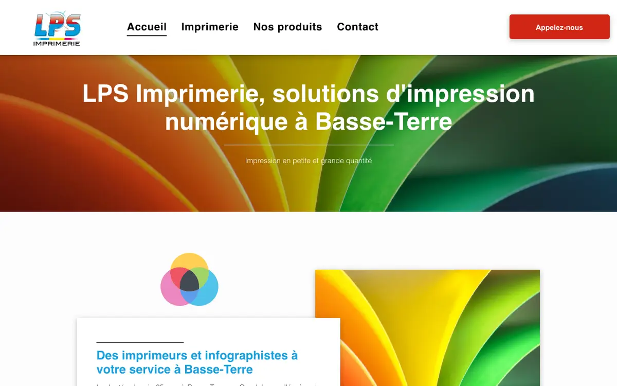 LPS Imprimerie's website