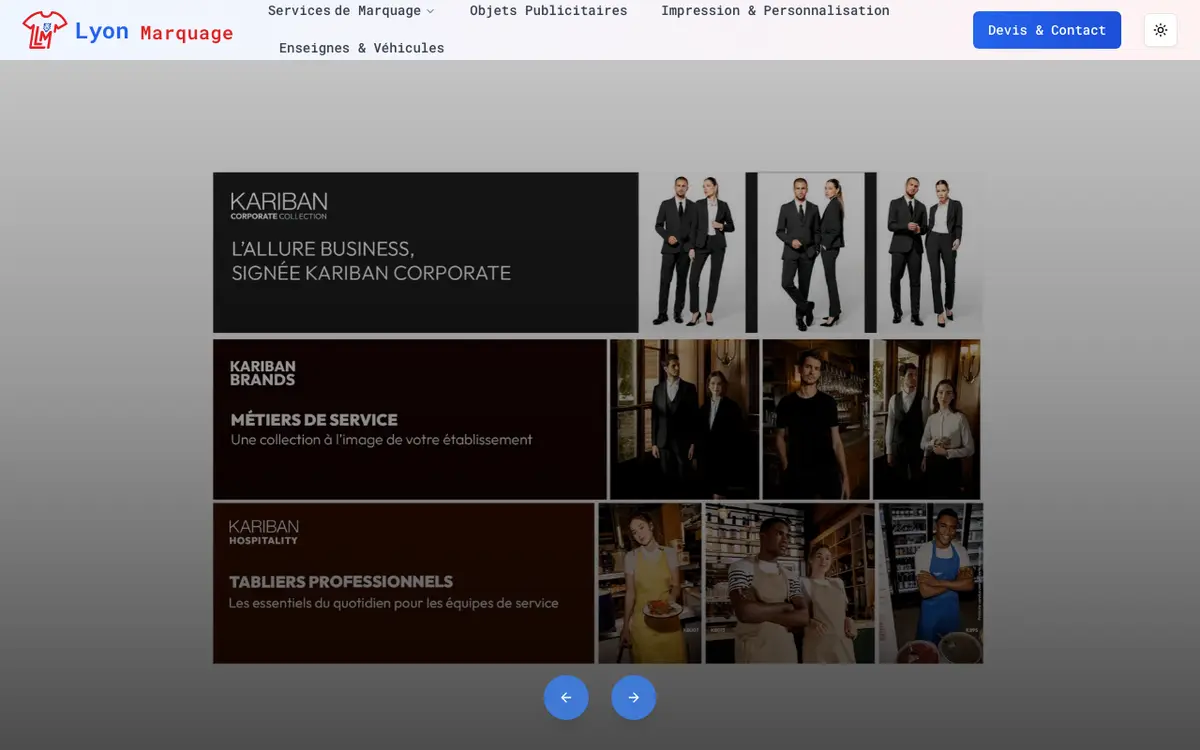 Le site de Lyon Marquage Service
