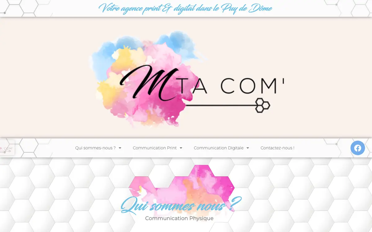 M ta Com', agence print et digitale à Courpière dans le Puy de Dôme's website