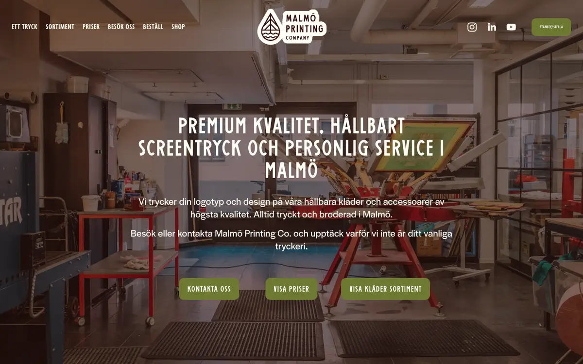 Le site de Malmö Printing Co.