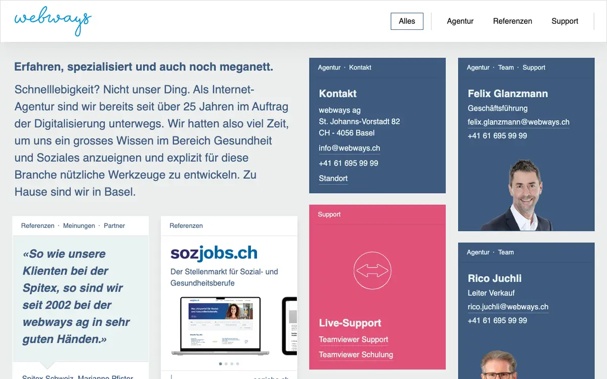Le site de MANY WAYS SA