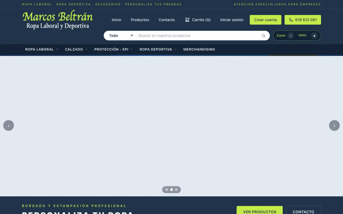 Le site de Marcos Beltrán sl.