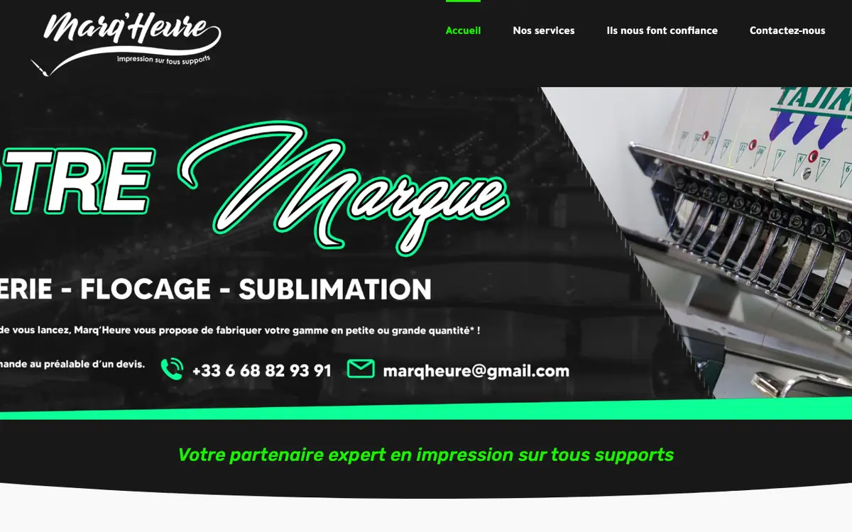 Marq'Heure's website
