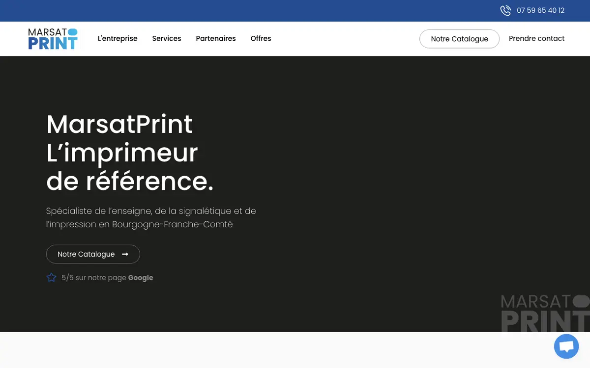 Le site de MarsatPrint - Imprimerie Baume Les Dames