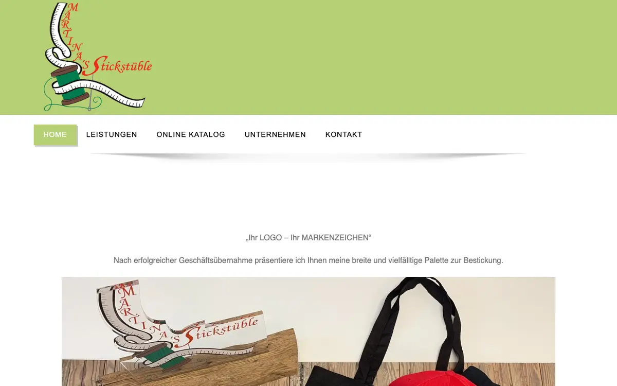 Martina's Stickstüble's website