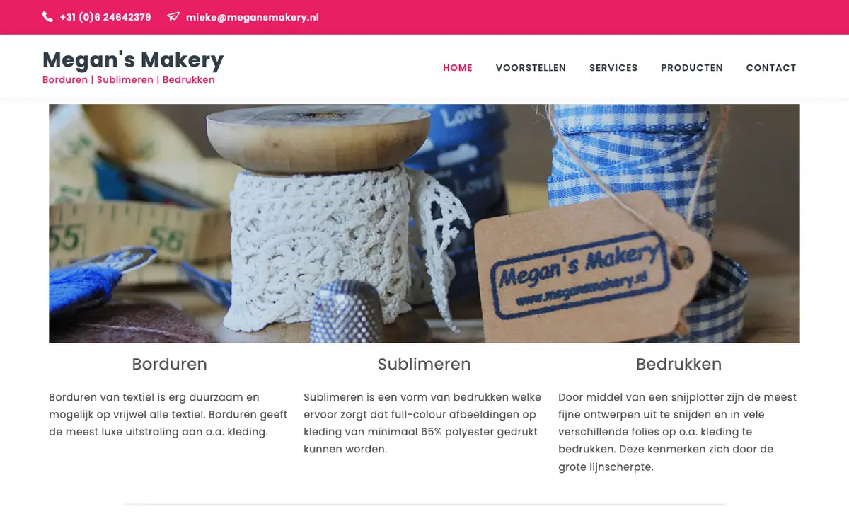 Megan's Makery's website