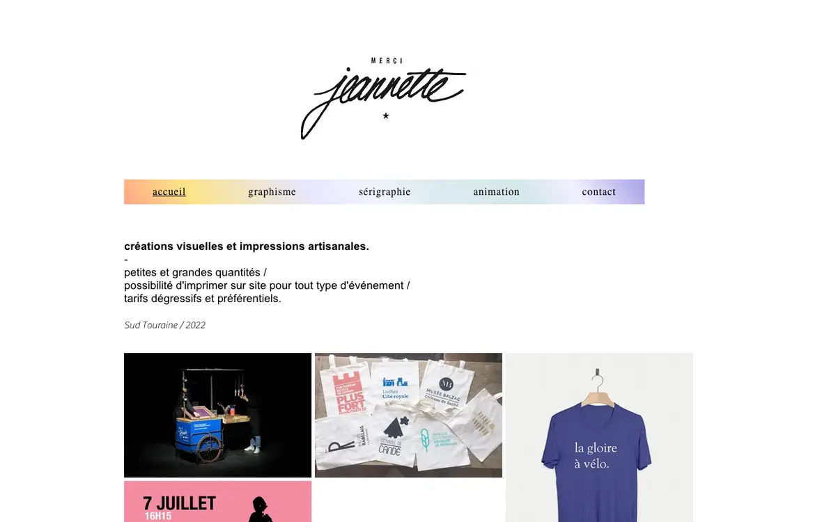 Le site de Merci Jeannette