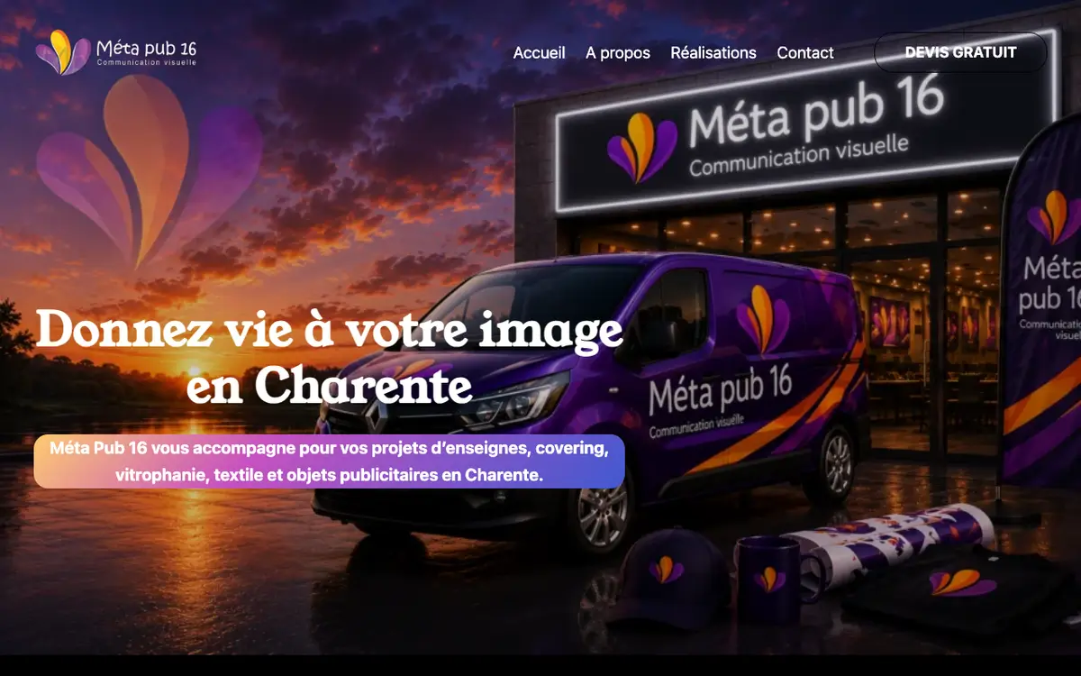 La web de MÉTA PUB 16