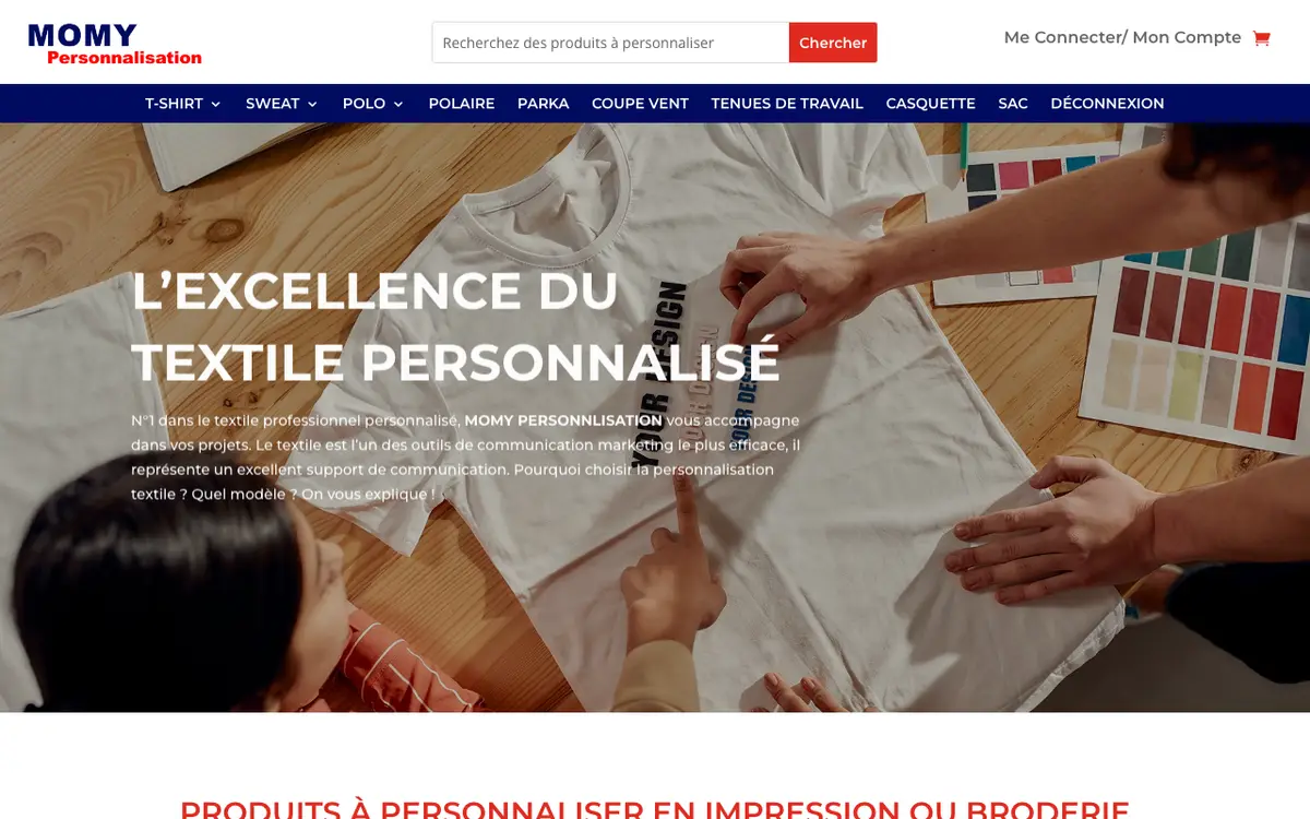 Le site de Momy personnalisation