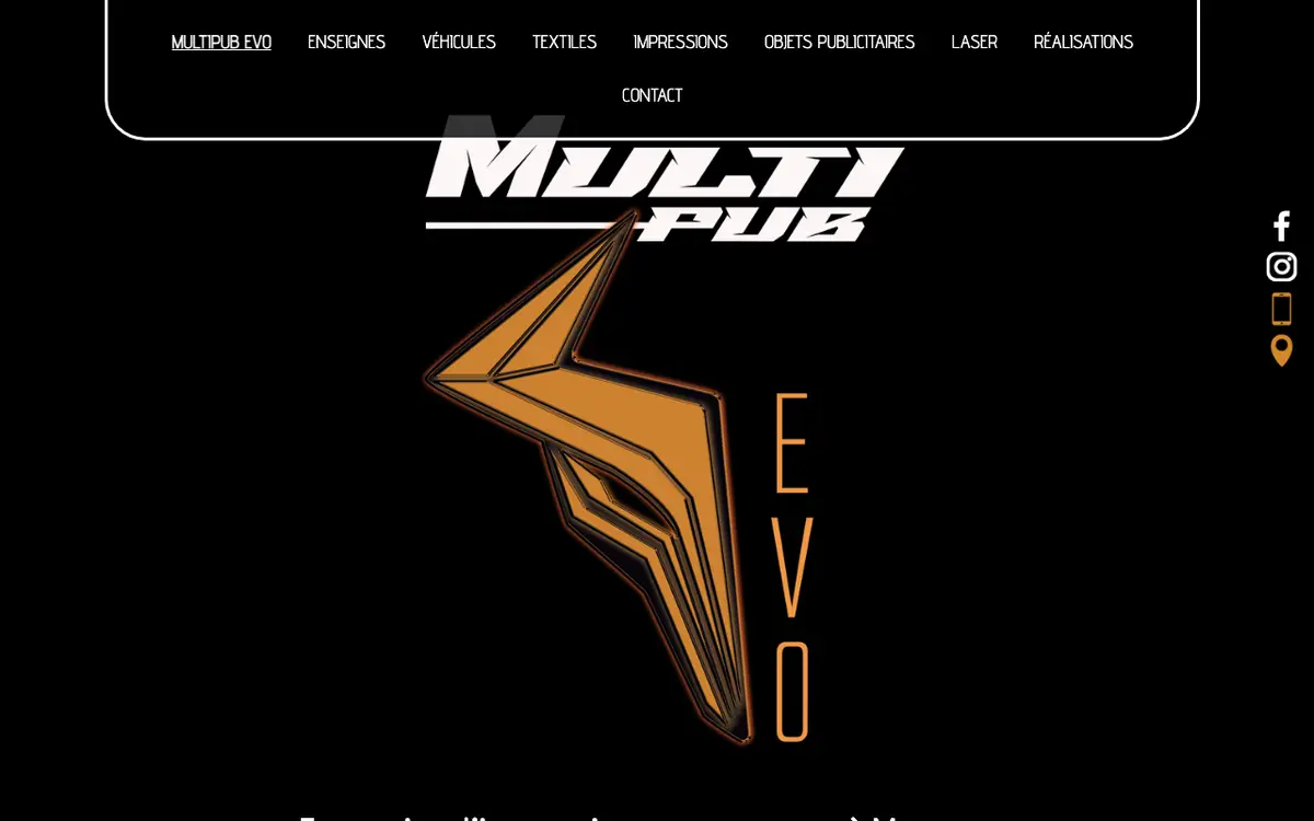 Le site de Multipub EVO Enseigne, Marquage, Publicité 04