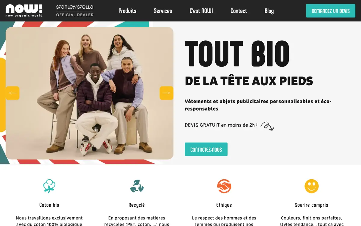 Le site de New Organic World