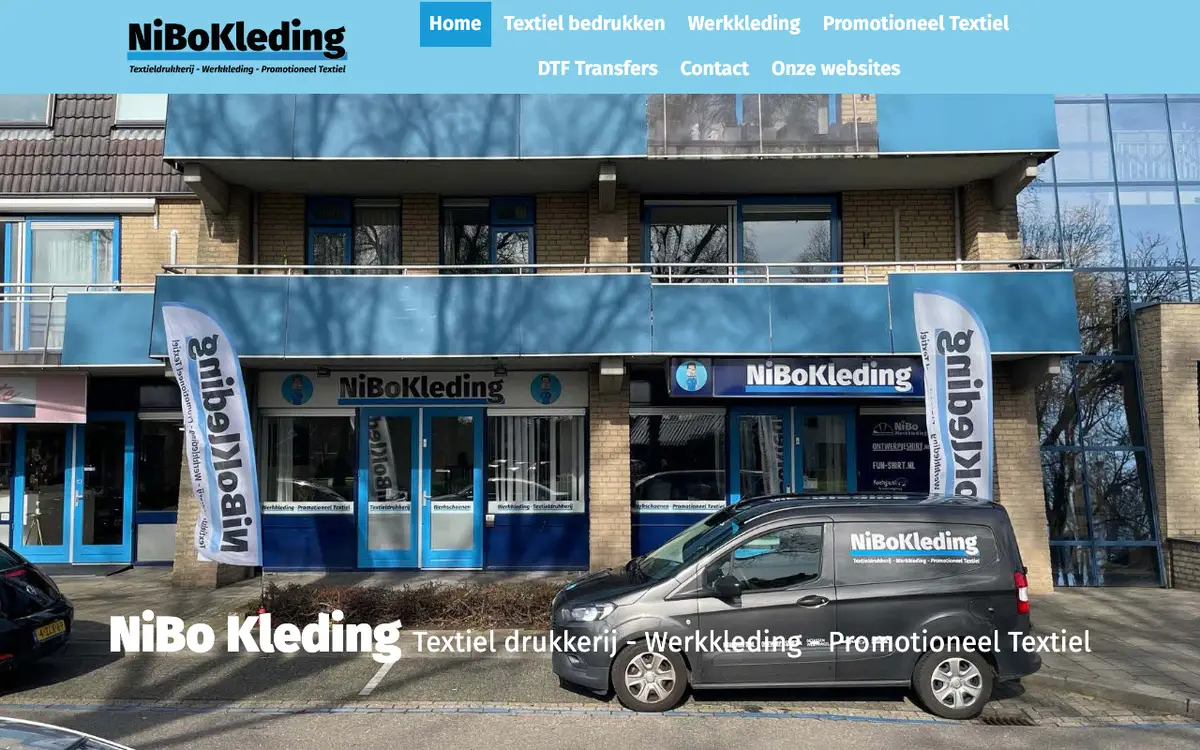 NiBo Kleding's website