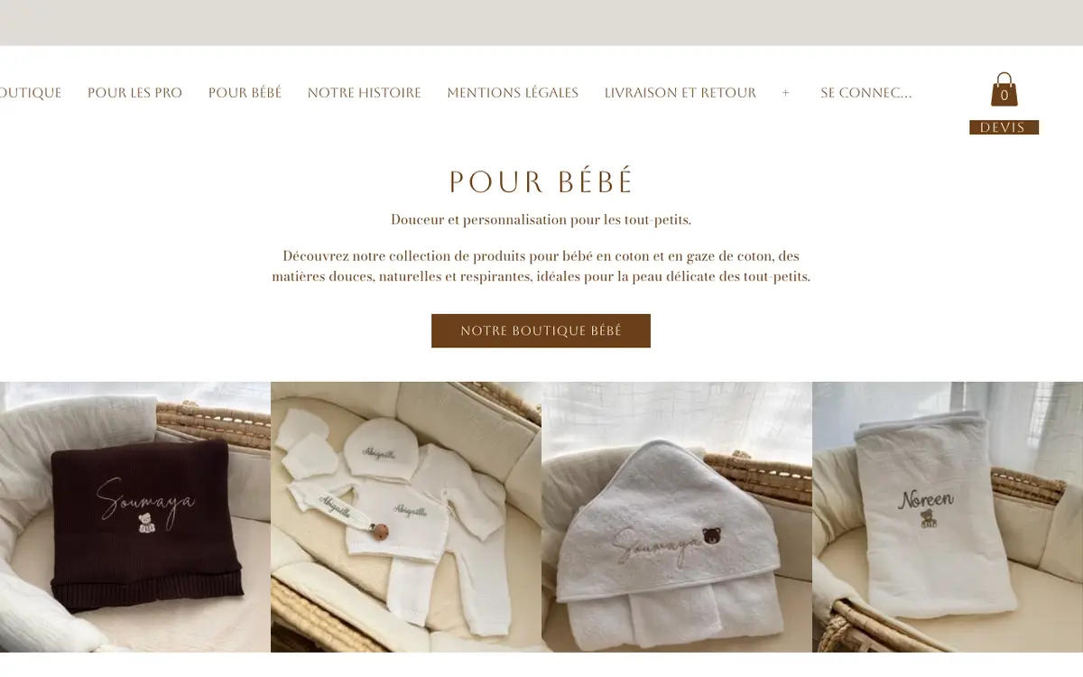 Norea Broderie's website