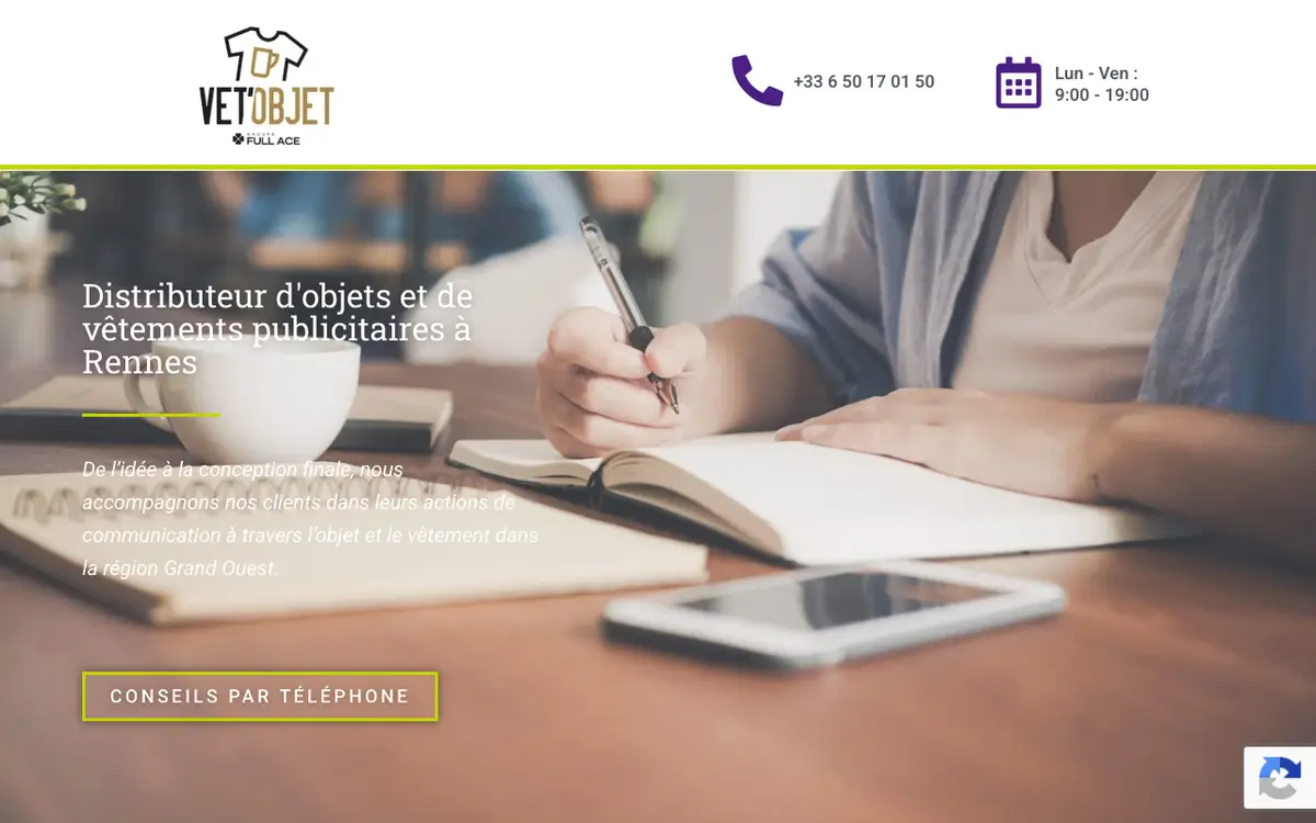Le site de Objets publicitaires Rennes