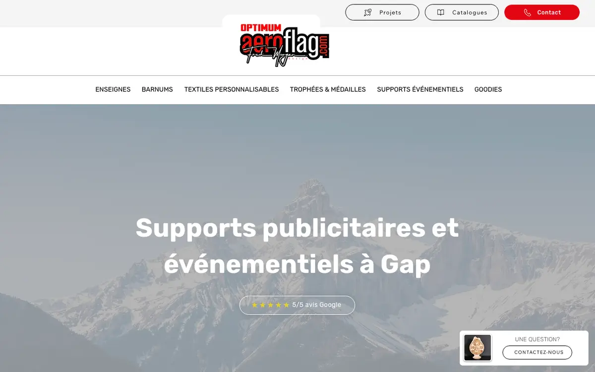 OPTIMUM PUBLICITE - FRED MORGAN's website