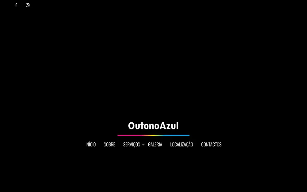 O site de Outono Azul