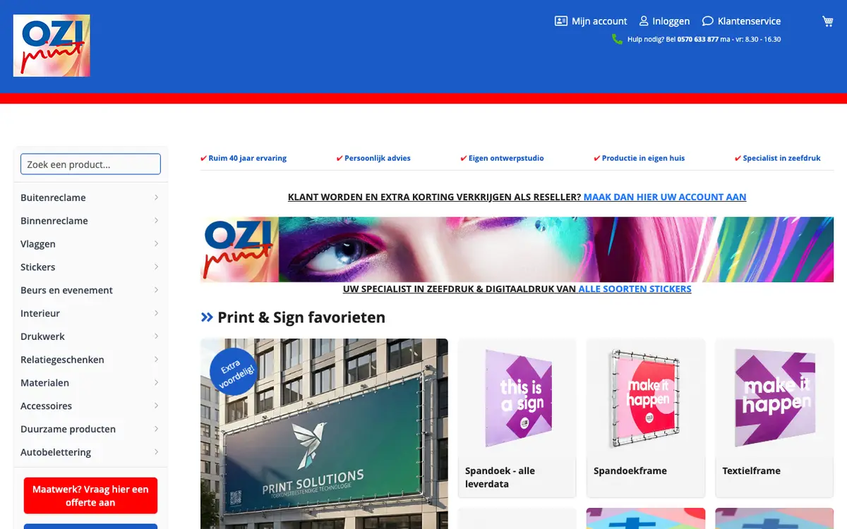 Le site de Oziprint