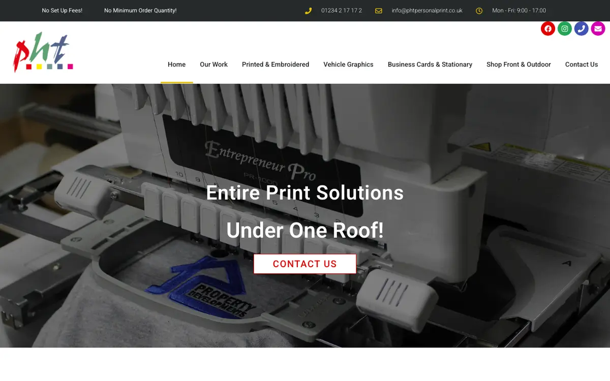 Pht Personal Print's website