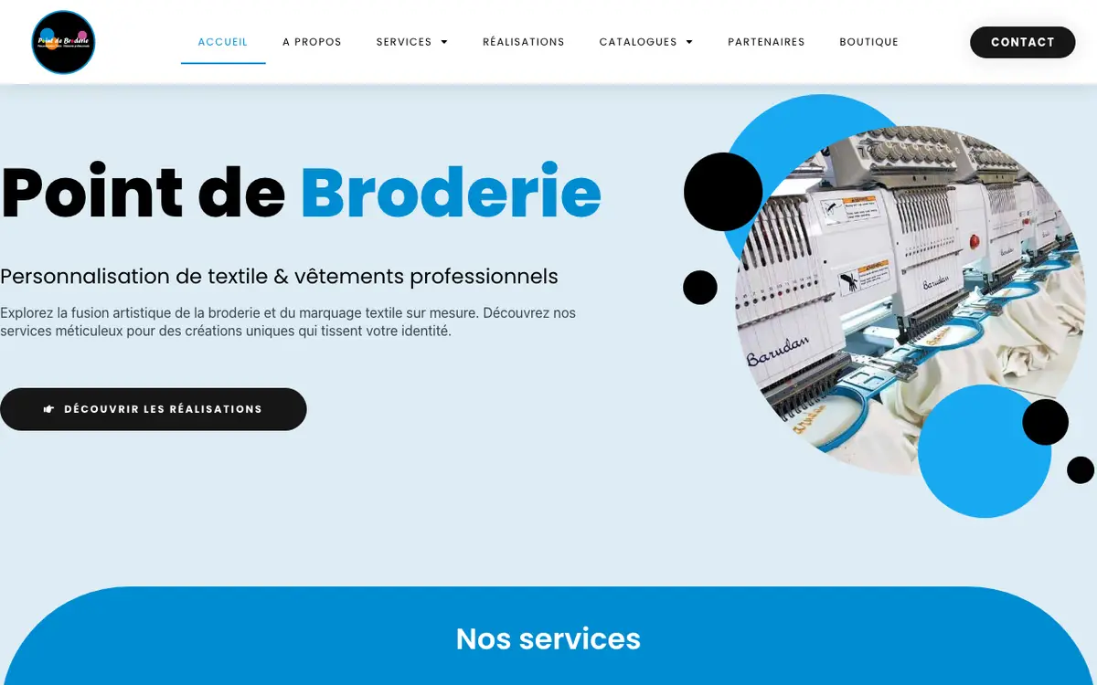 Point de Broderie's website