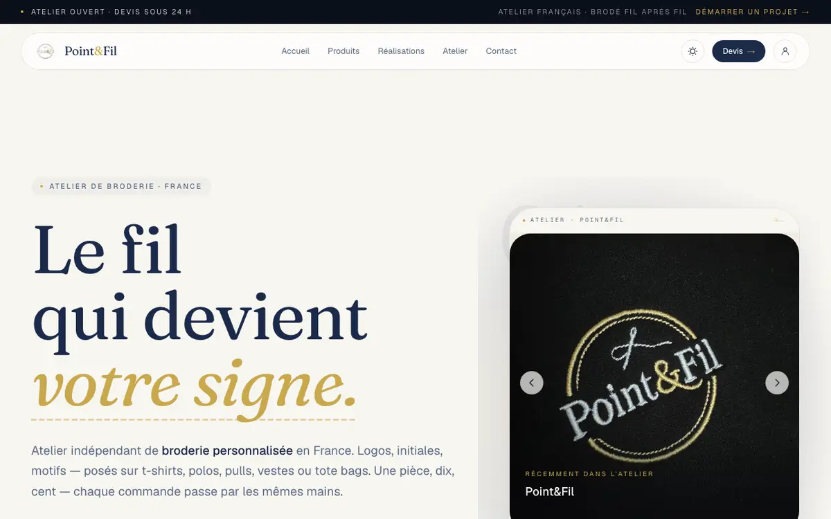 Point&Fil's website