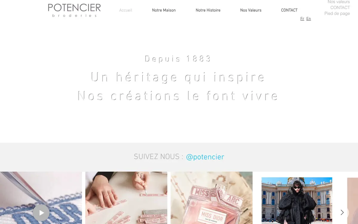 Strona Potencier Broderies