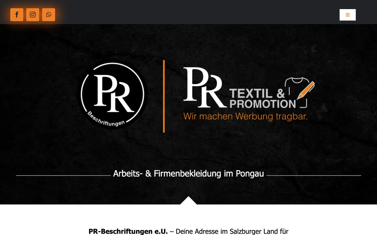 PR-Beschriftungen e.U.'s website