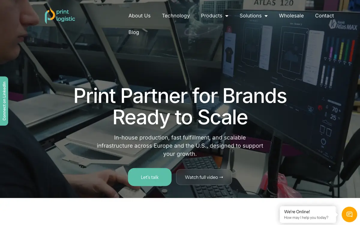 Le site de Print Logistic