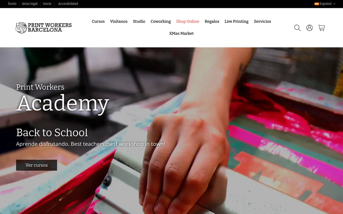 Le site de Print Workers Barcelona