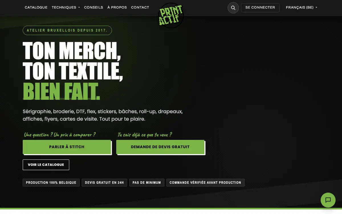 Le site de PrintActif