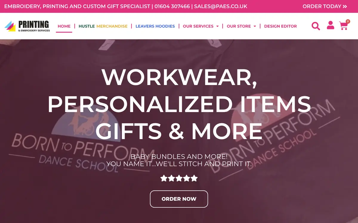 La web de Printing & Embroidery Services | High Quality DTF Transfers & Print Specialists