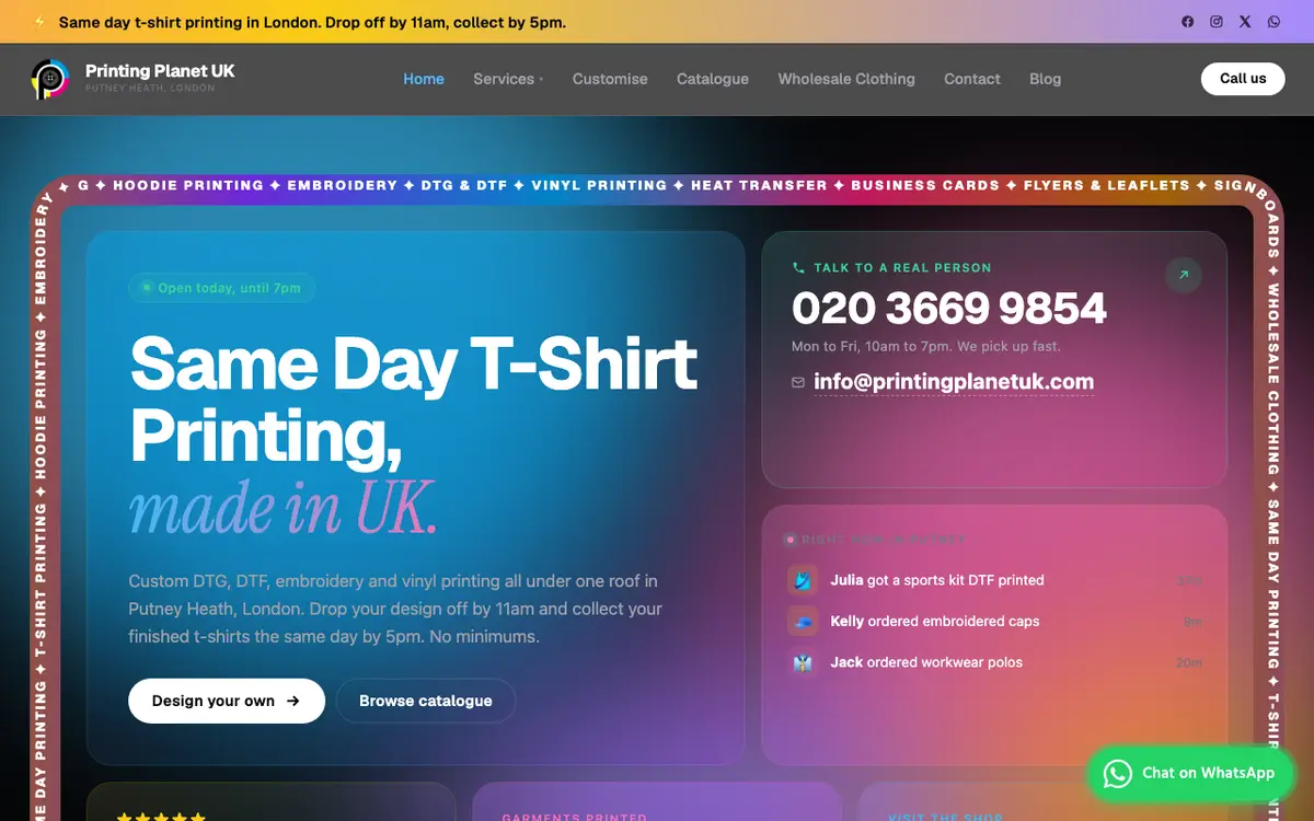 Le site de Printing Planet (UK) Ltd