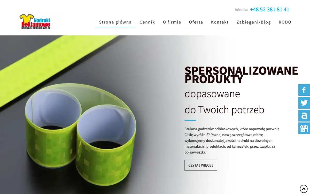 Le site de Producent kamizelki odblaskowej
