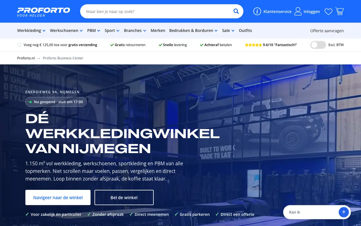 Le site de Proforto Business Center Nijmegen Gelderland-Zuid
