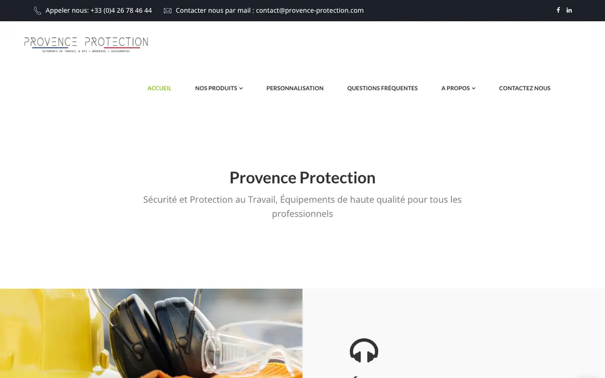 Le site de Provence Protection