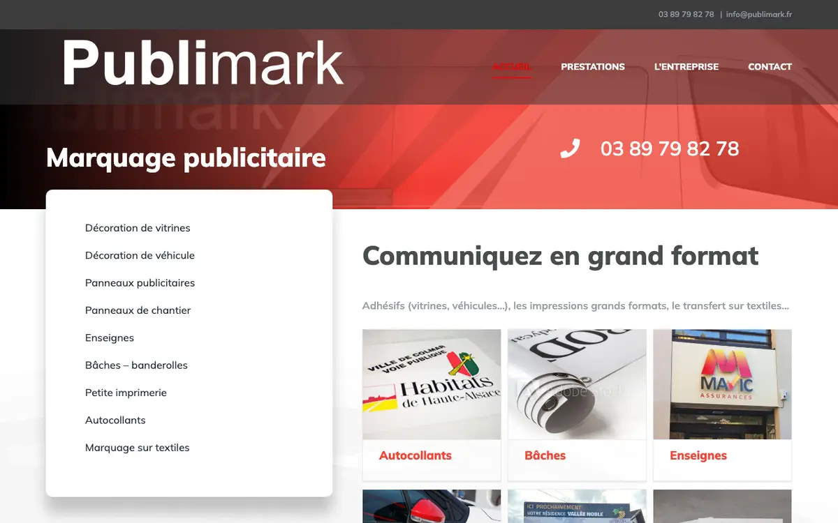 Webbplatsen för Publimark