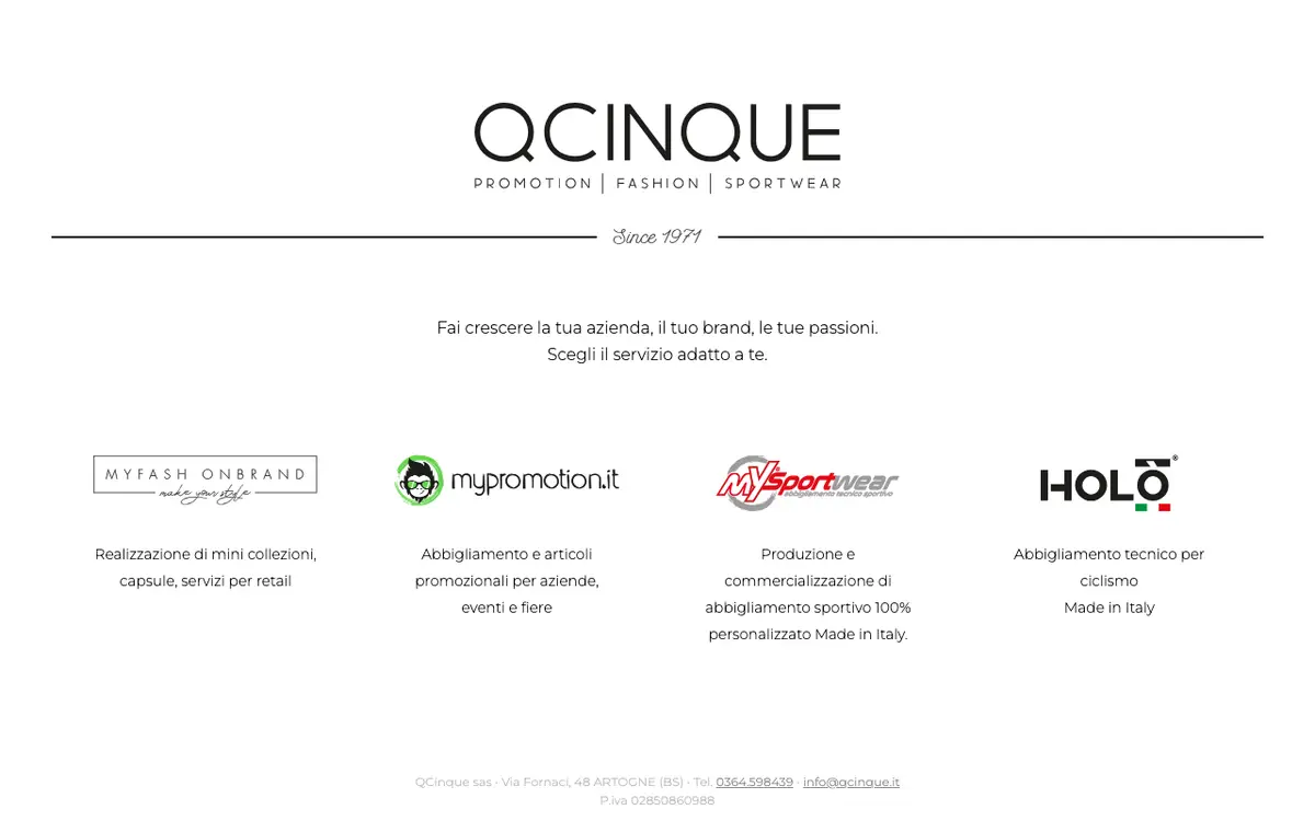 Le site de QCINQUE sas