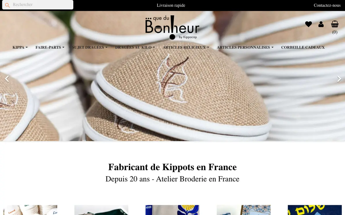 Le site de Que du Bonheur par kippacap