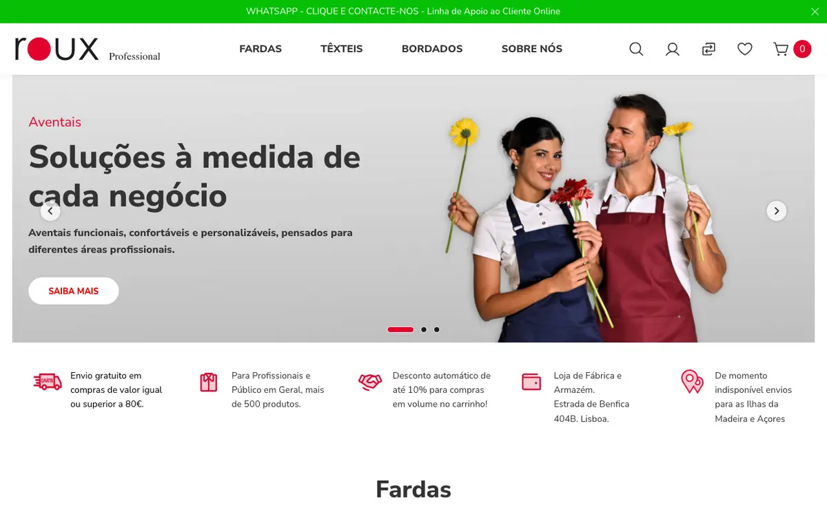 Le site de Roux - Fábrica de Fardas