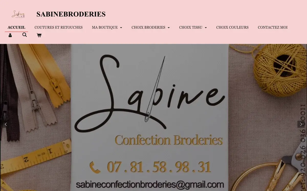 Le site de Sabine confection broderies