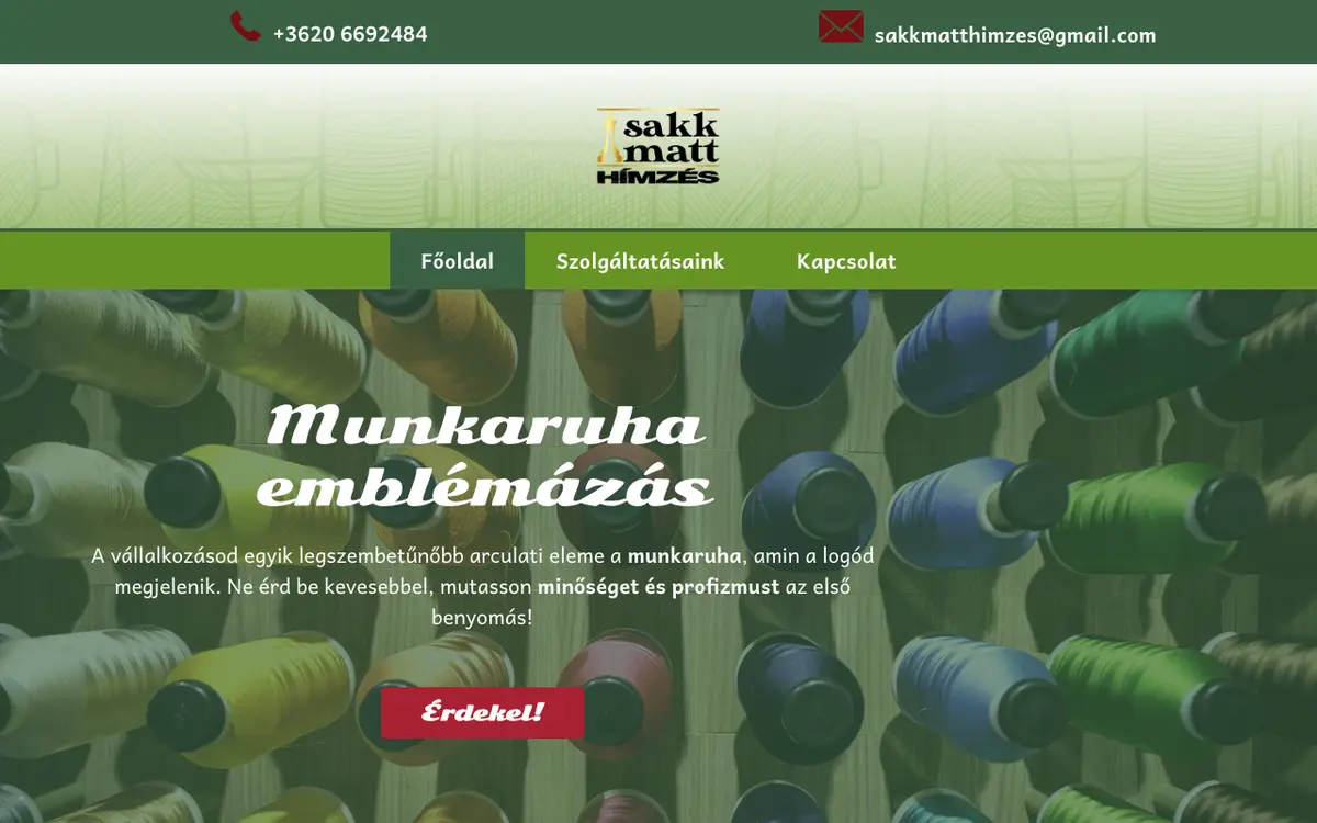 O site de Sakk-Matt Ajándék