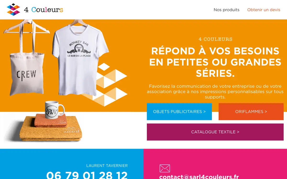 Le site de Sarl 4 couleurs