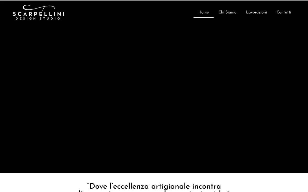 Scarpellini Design Studio's website