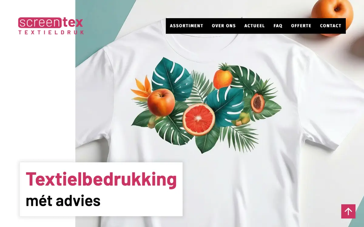 Le site de Screentex Zeefdruk